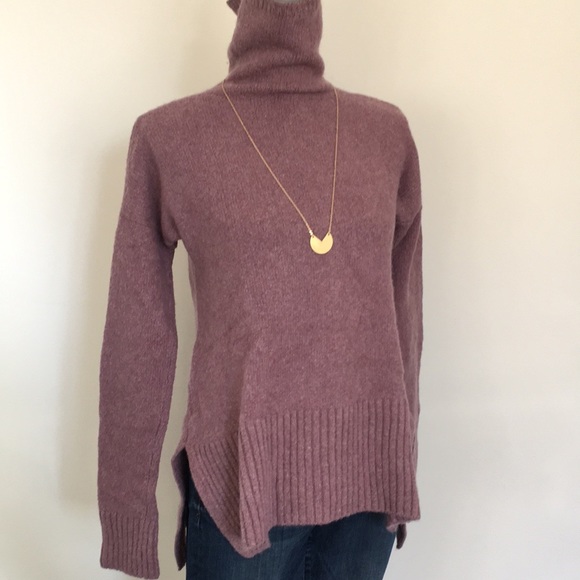 Lou & Grey Lavender Heather High Neck Sweater, size Medium 💜 - Picture 13 of 13